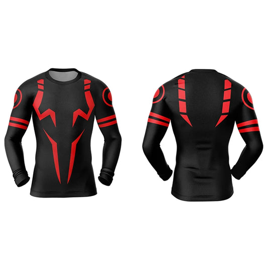 Sukuna Compression Long Sleeve Red