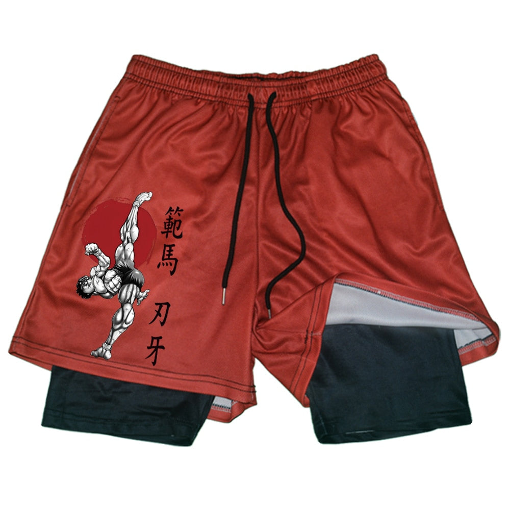 Baki x Yujiro Hanma Gym Shorts v1