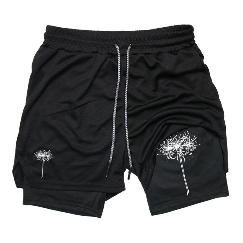 Red Spider Lily Gym Shorts