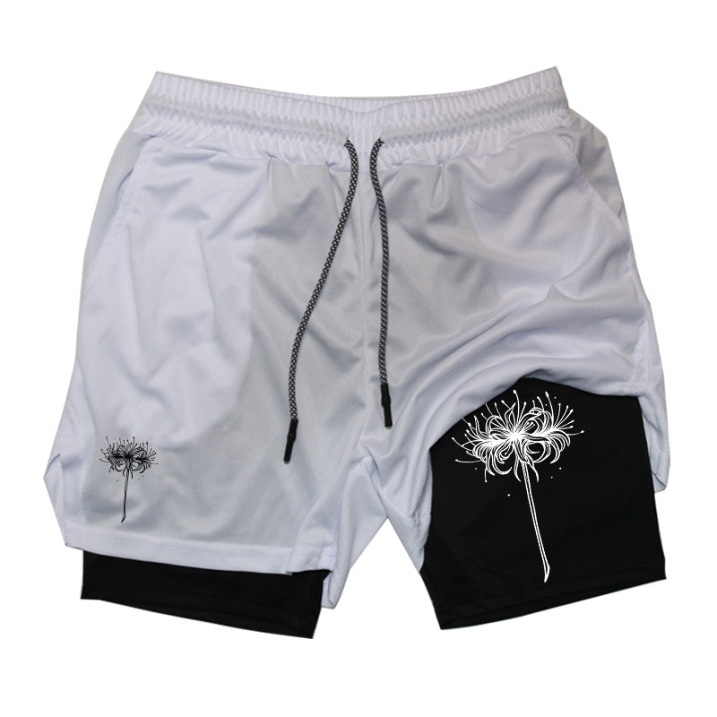 Red Spider Lily Gym Shorts