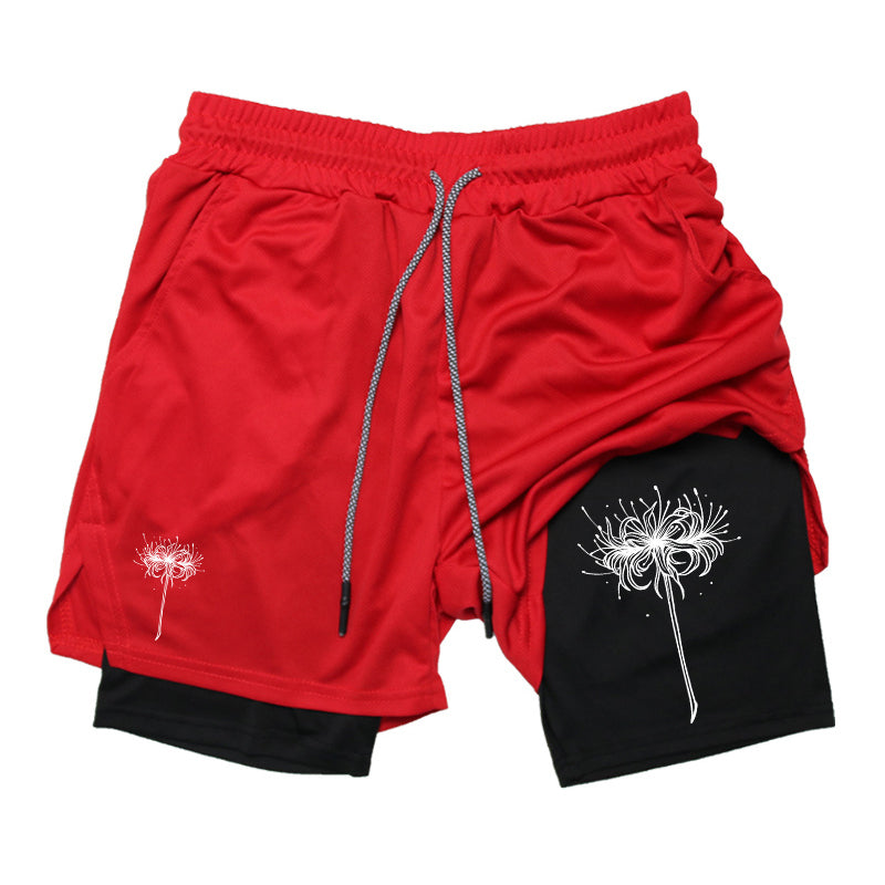 Red Spider Lily Gym Shorts