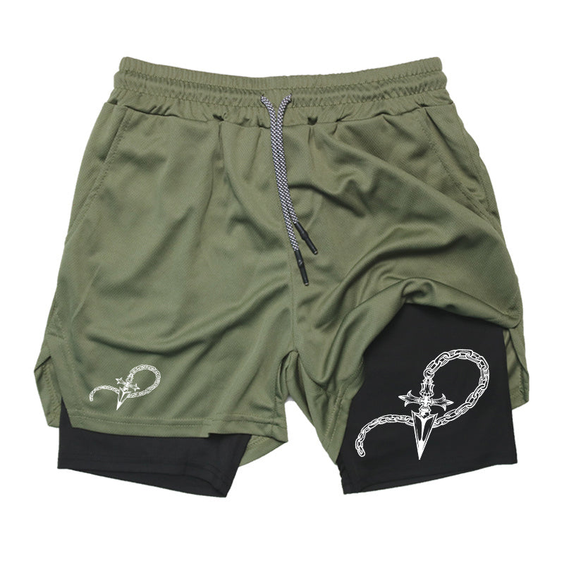 Cross Chain Gym Shorts