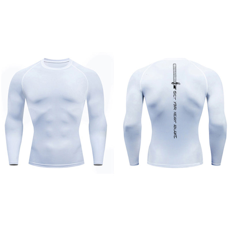 Set Your Heart Ablaze Compression Long Sleeve