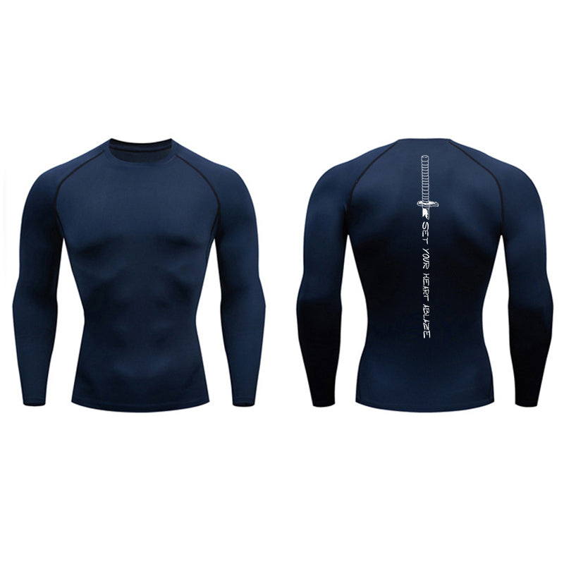 Set Your Heart Ablaze Compression Long Sleeve