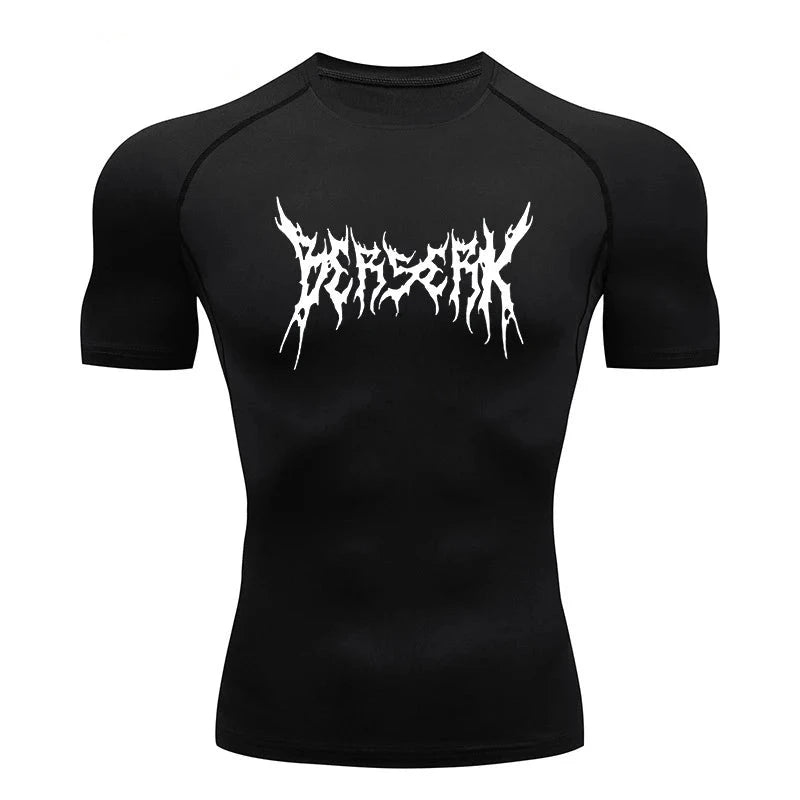 Berserk Print Compression T-Shirt