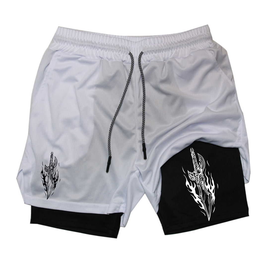 Jinwoo Dagger Gym Shorts