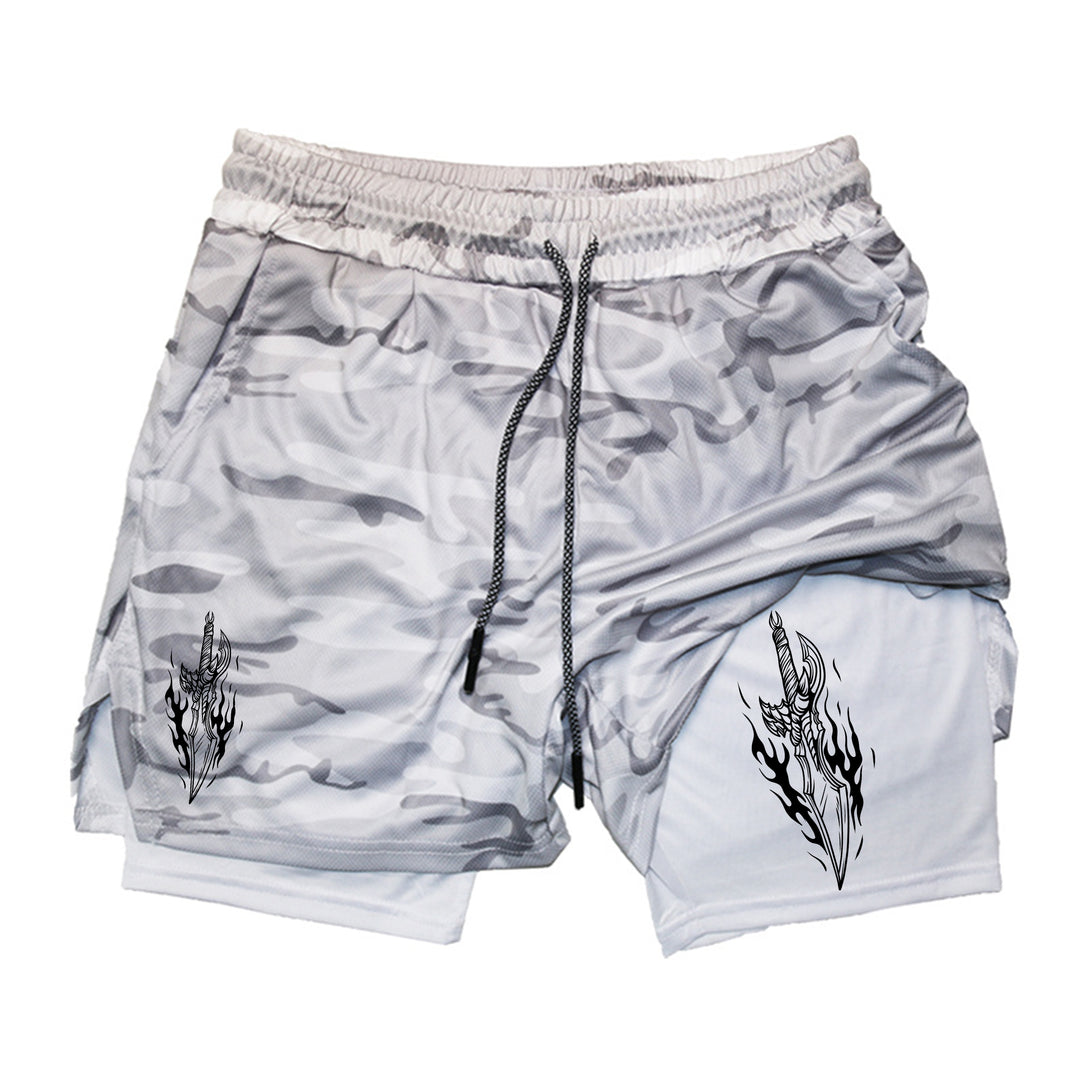 Jinwoo Dagger Gym Shorts