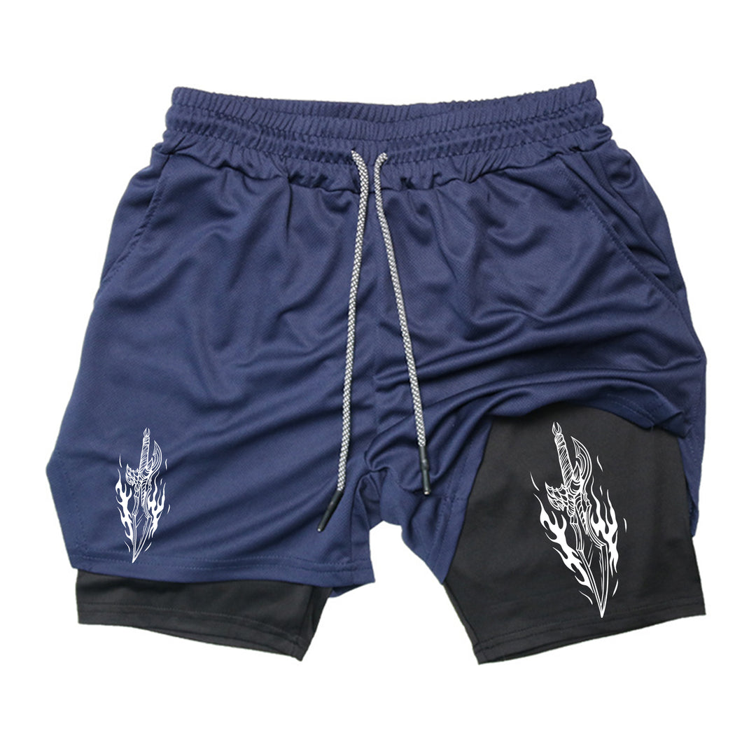 Jinwoo Dagger Gym Shorts