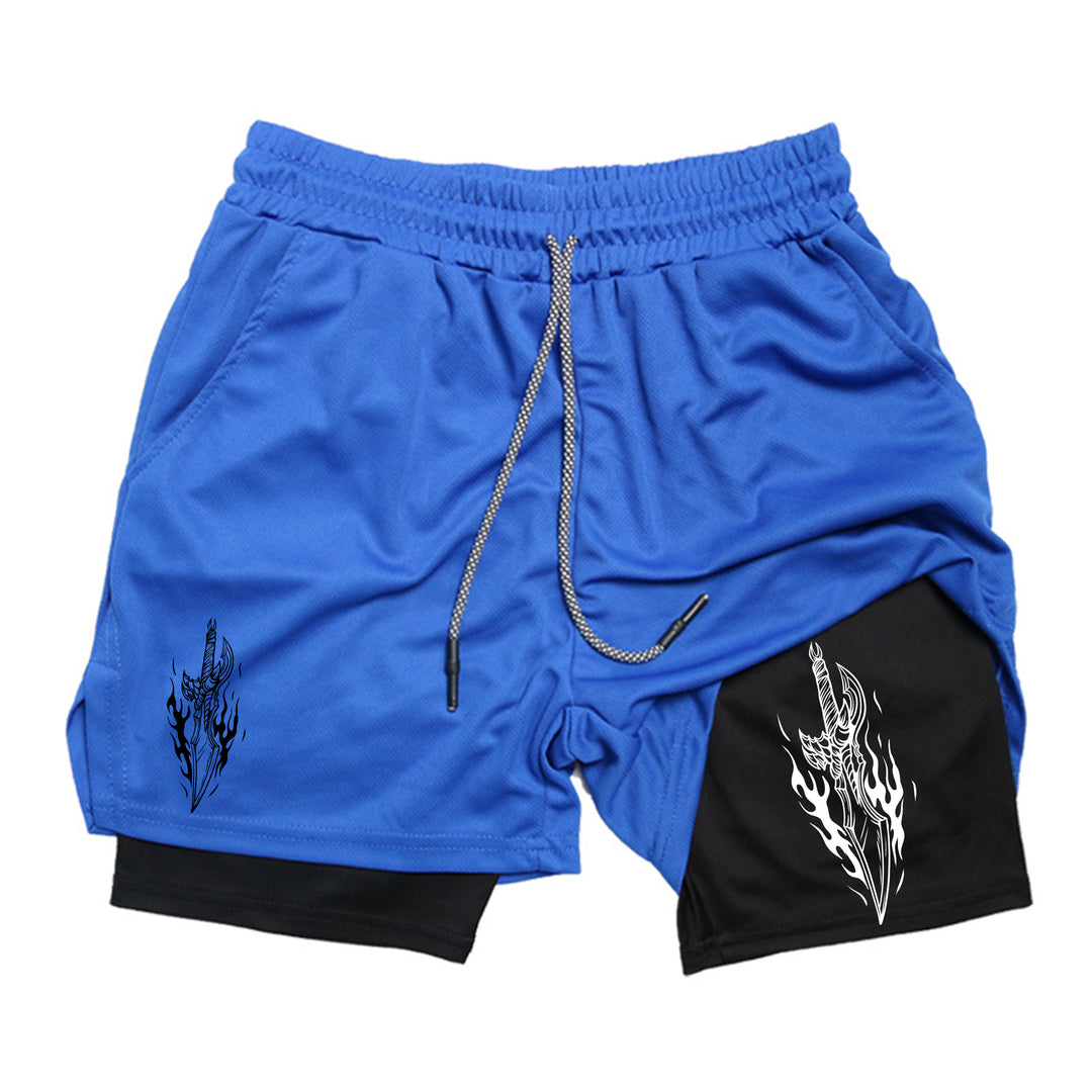 Jinwoo Dagger Gym Shorts