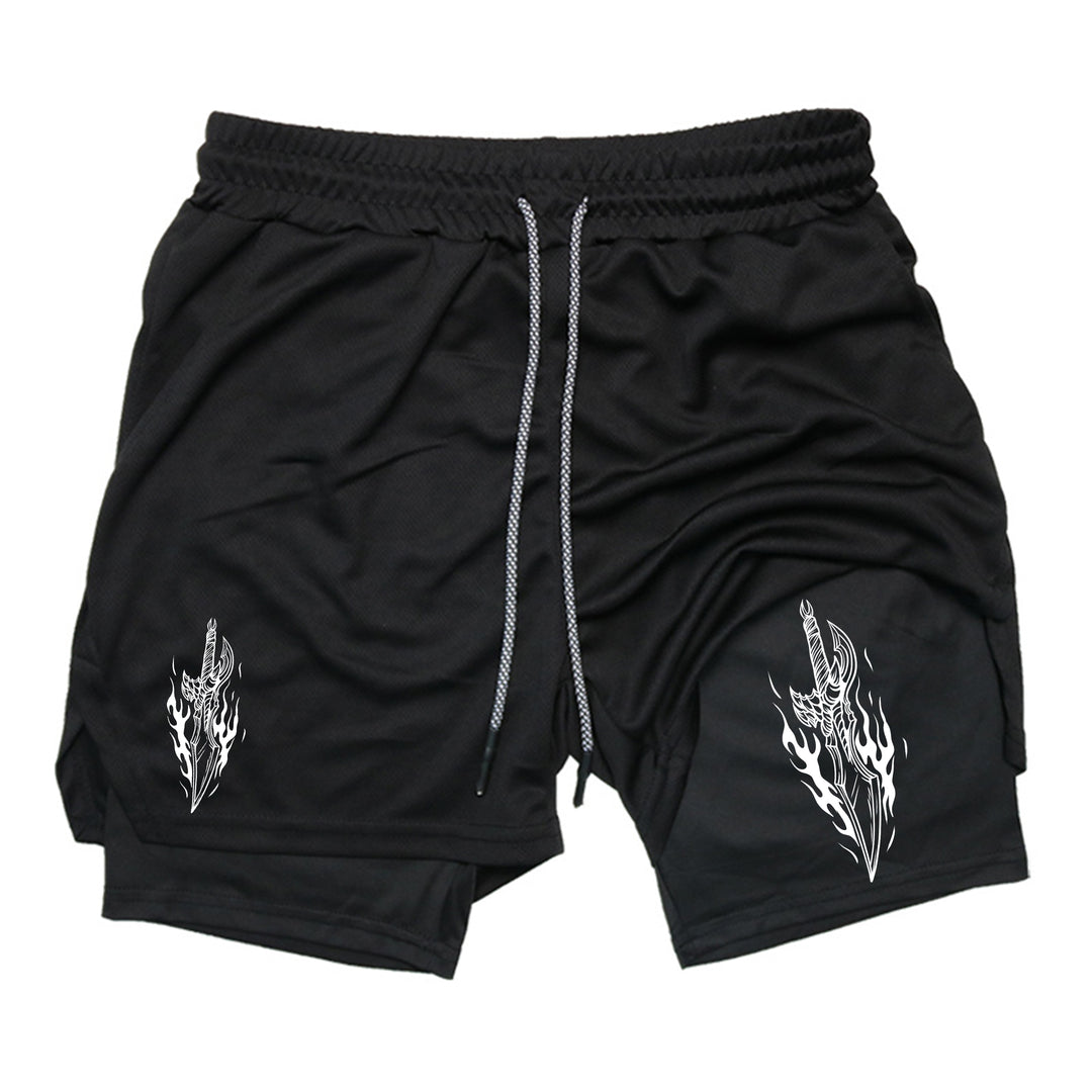 Jinwoo Dagger Gym Shorts