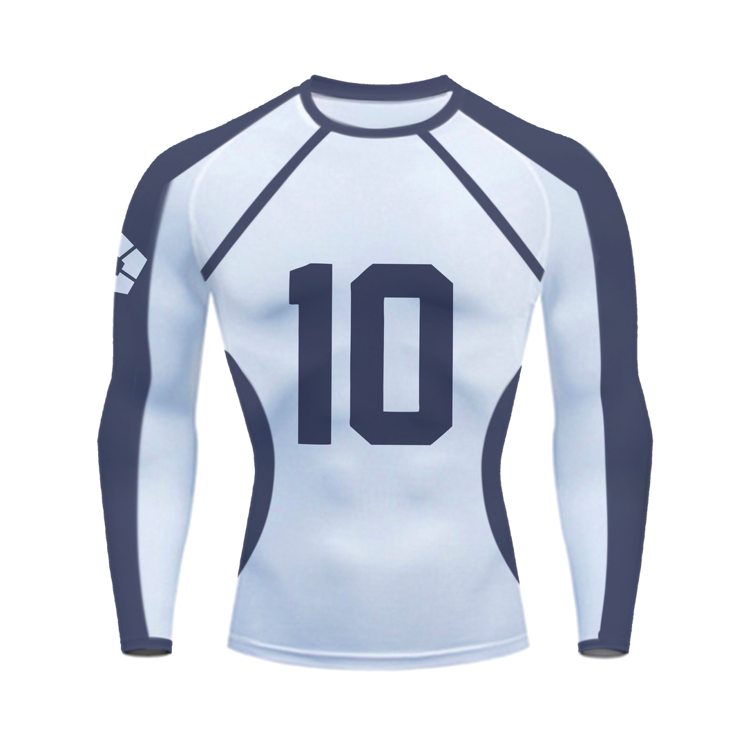 Strongest Striker Compression Long Sleeve (White)